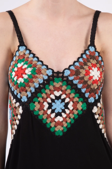 Kailani Multi Color Crochet Midi Dress