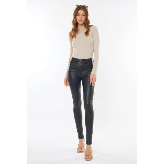 High Rise Skinny Faux Leather Jean
