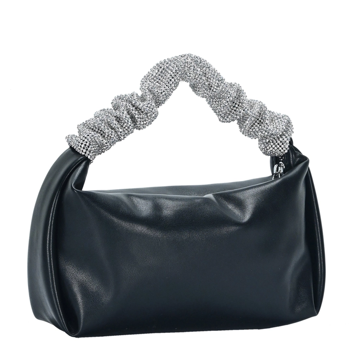 Natalia Rhinestone Scrunchie Handle Mini Bag - Beciga