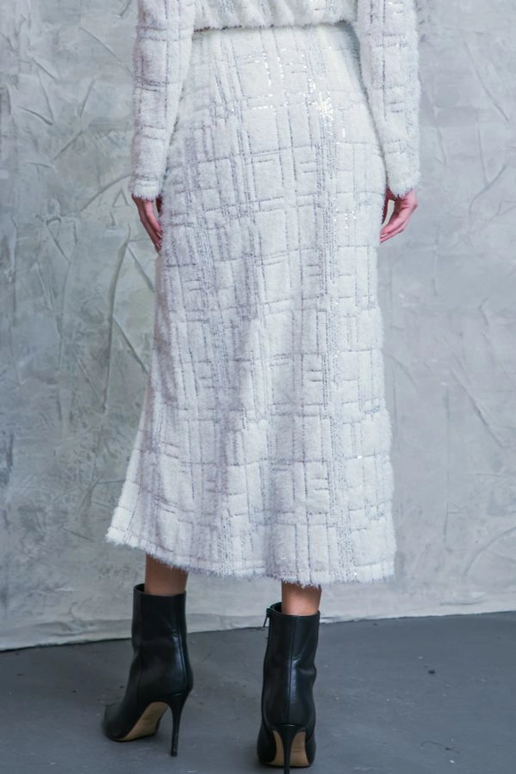 Tessa Textured Midi Skirt - Beciga