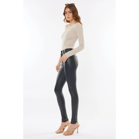 High Rise Skinny Faux Leather Jean