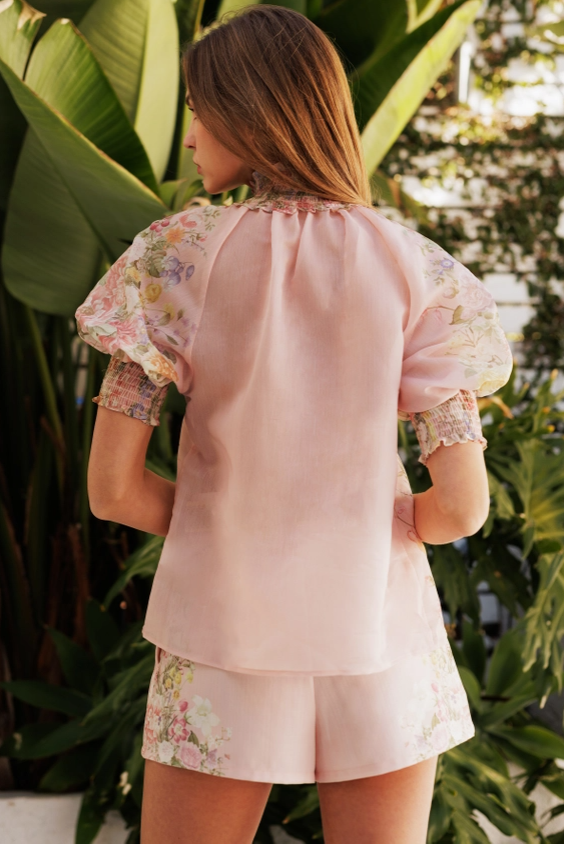 Flowy Blossom  Powder Pink Top