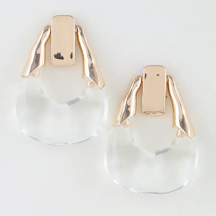Modern Transparent Loop Earrings