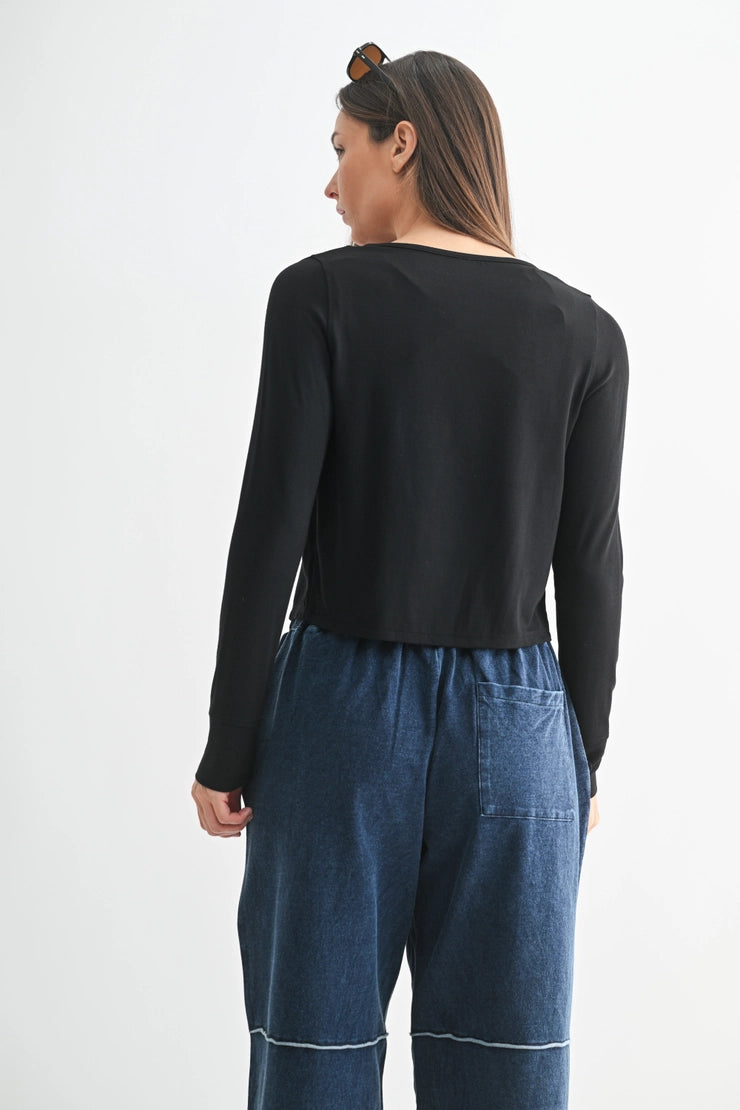 Charming Ballet Tie-Front Sweater