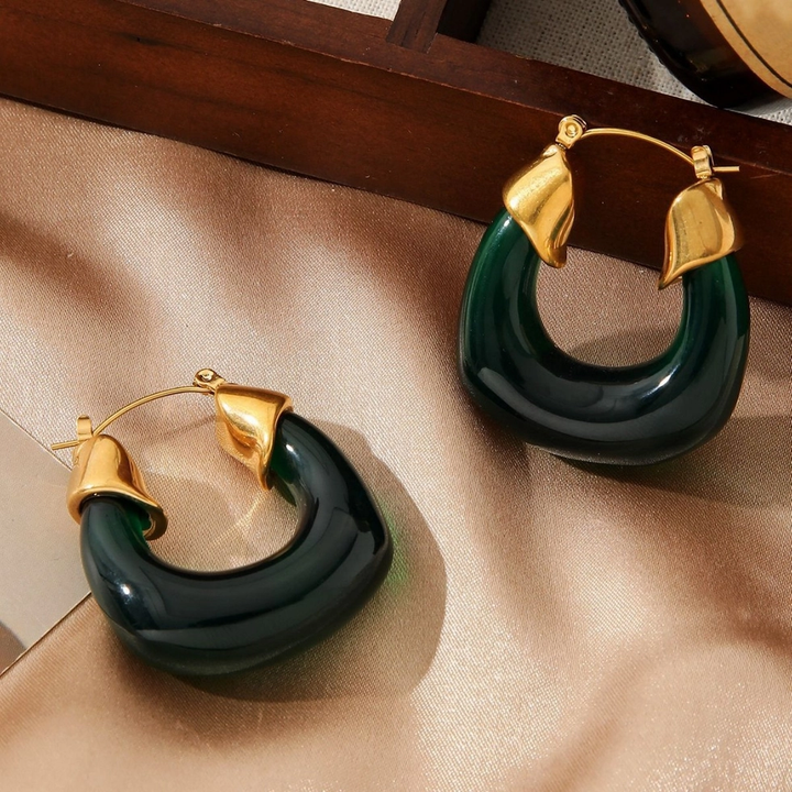 Retro Style Gold Plated Earrings