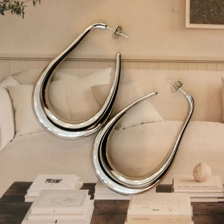 Sophie Hoop Earrings (available in silver only)