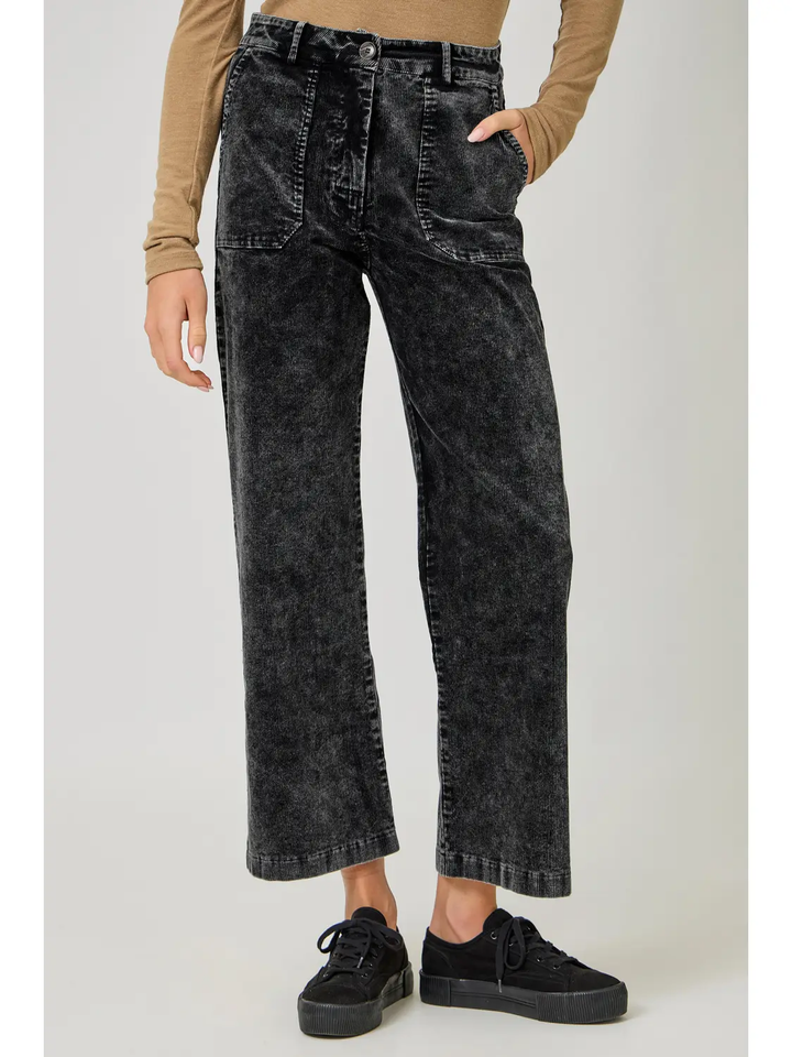 Holly Washed Corduroy Trouser ( 2 Colors-Black & Latte)