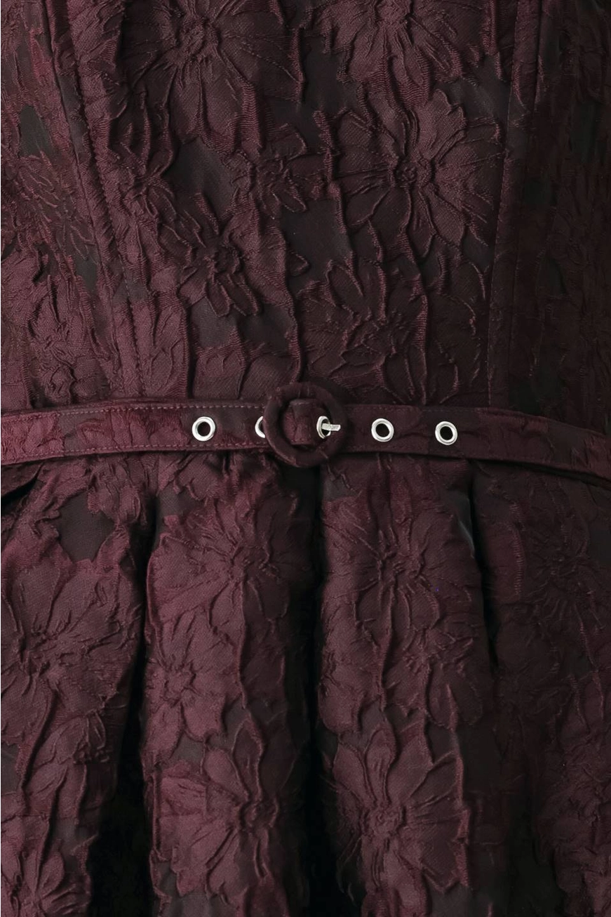 An Embossed Woven Midi Dress