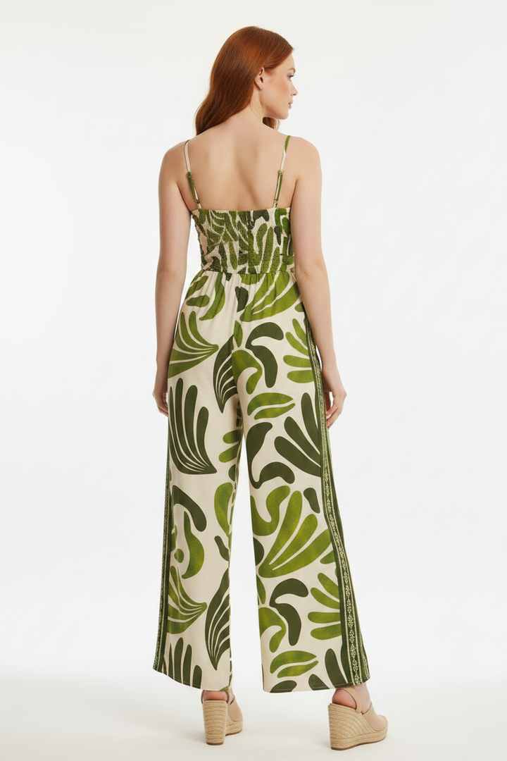 Back View - Tropical Jumpsuit