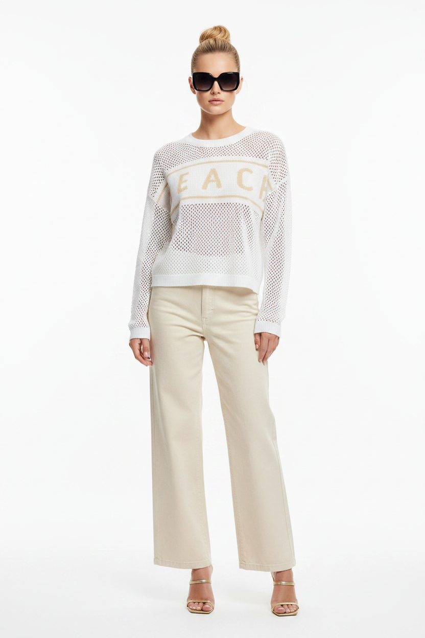 BEACH Sweater — Hair Up