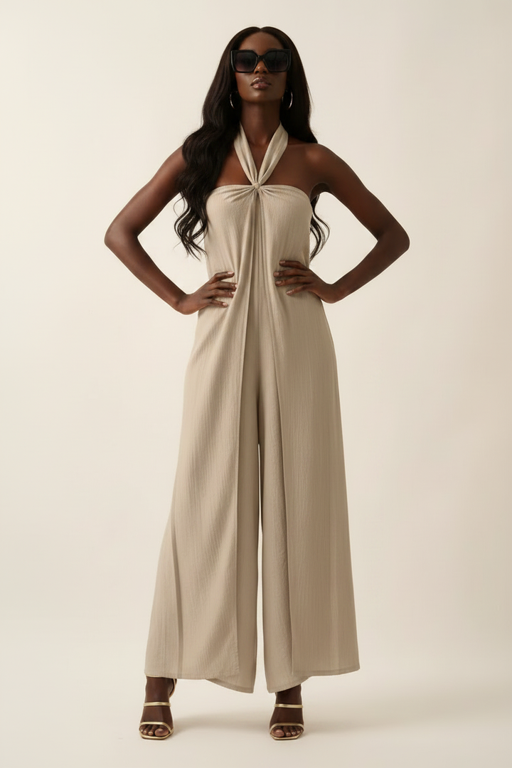 Black model — Front facing, halter style