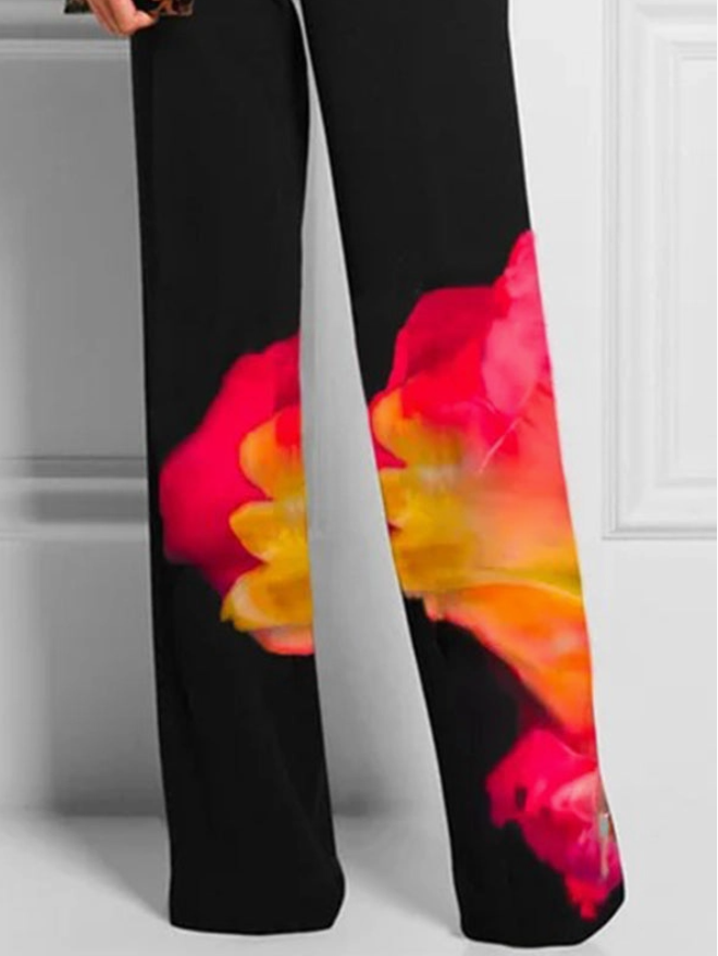 Scarlett High Waisted Color Printed Pants