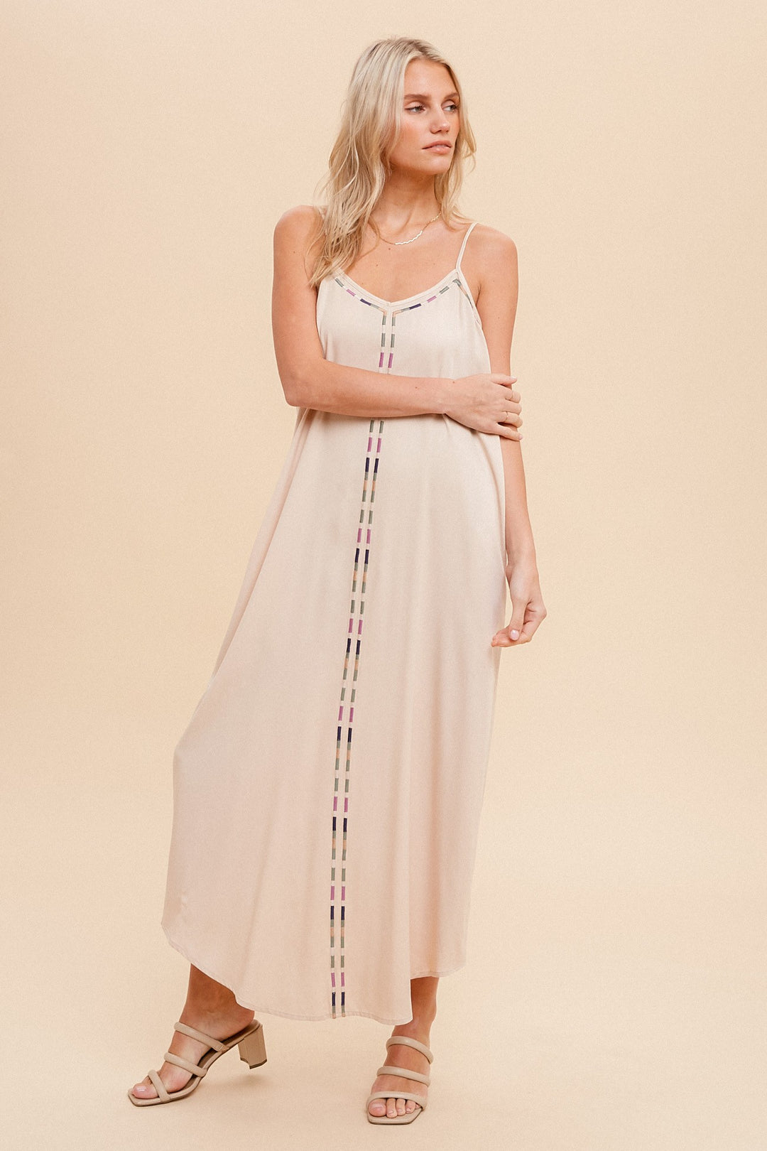 Ellie Embroidered Maxi Dress