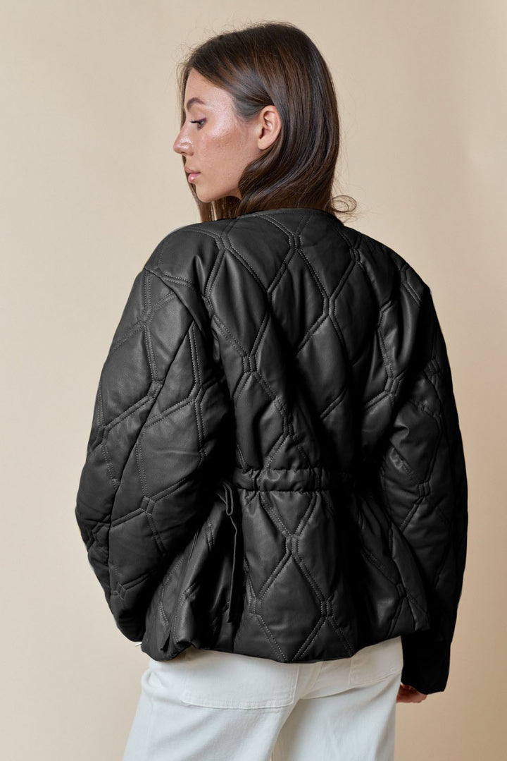 Black P.U. Leather Jacket