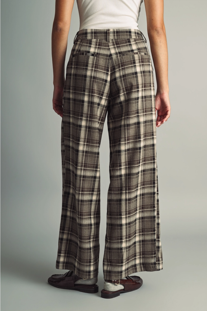 Plaid Pattern Pants