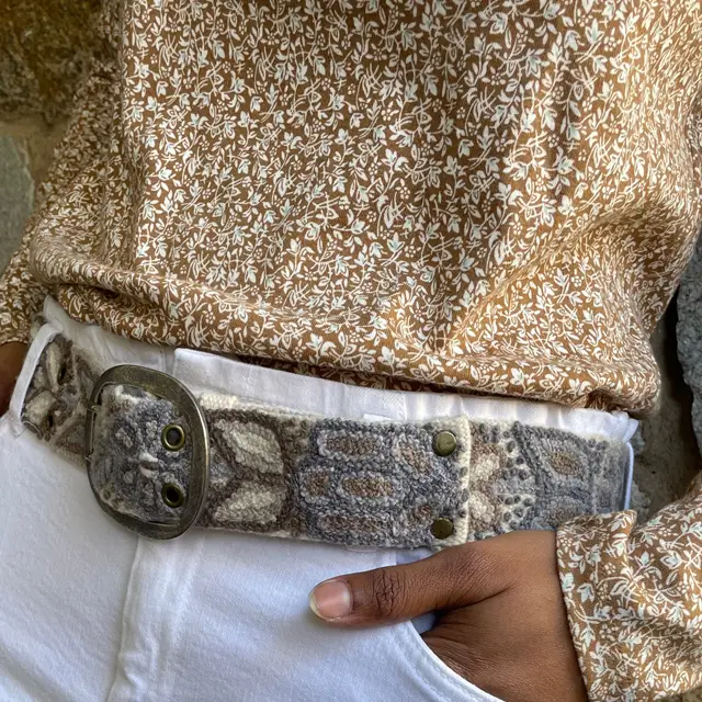 Embroidered Wool Belt ( Many styles & colors!)