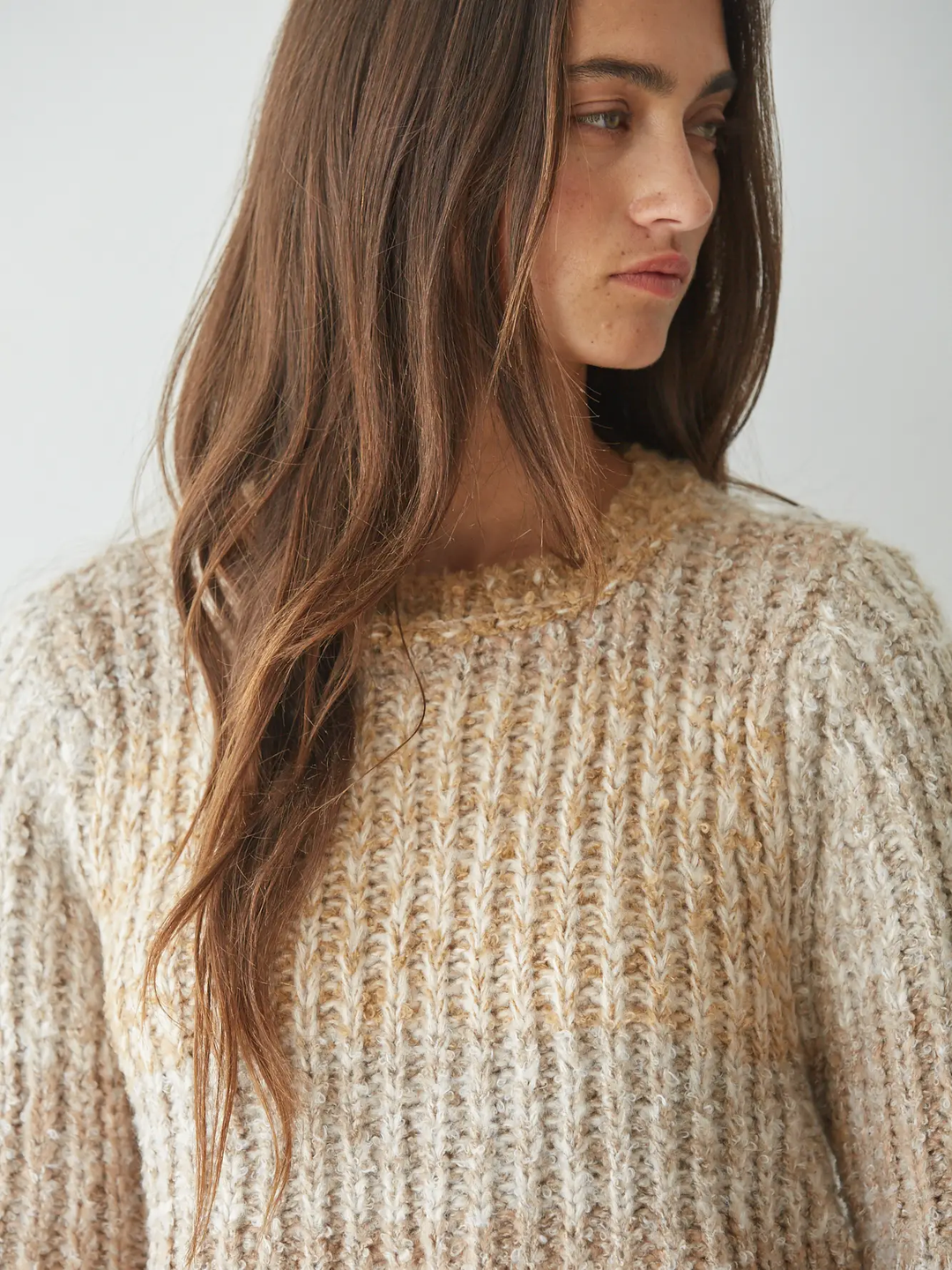 Knit Sweater Round Neck Pullover Top