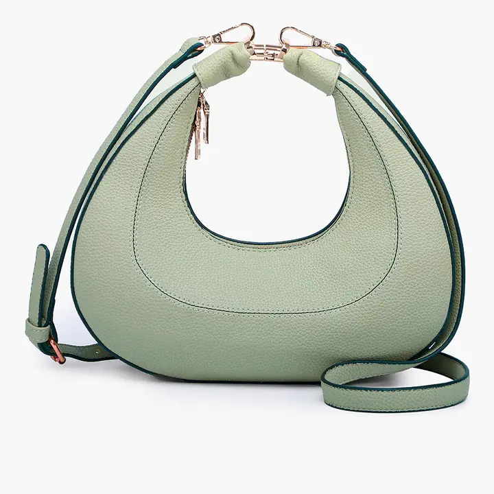 Clara Crescent Shoulder Bag w/ Convertible Straps