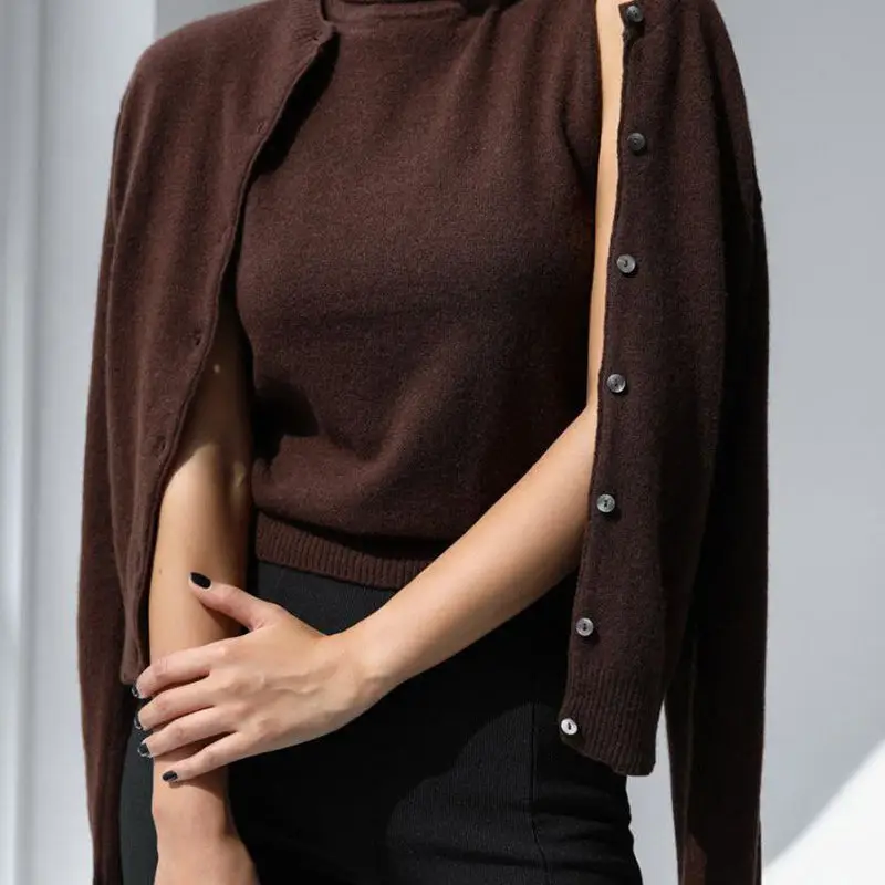 Sleeveless Turtleneck Tank Top (available in white, gray, coffee & black)