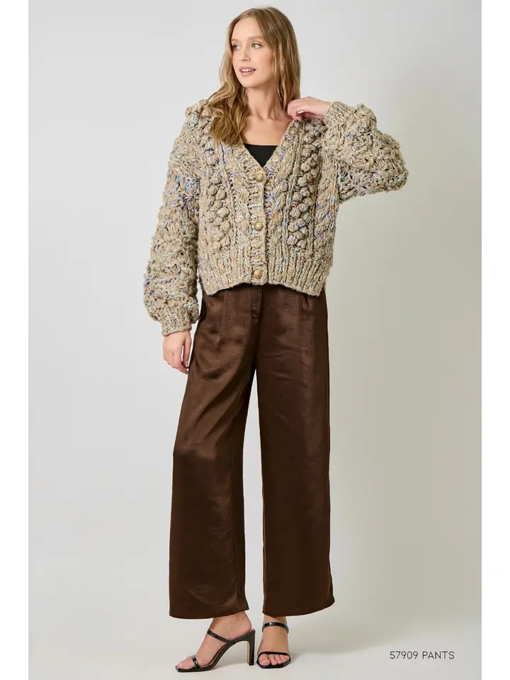Cora Flecked Chunky Sweater Cardigan