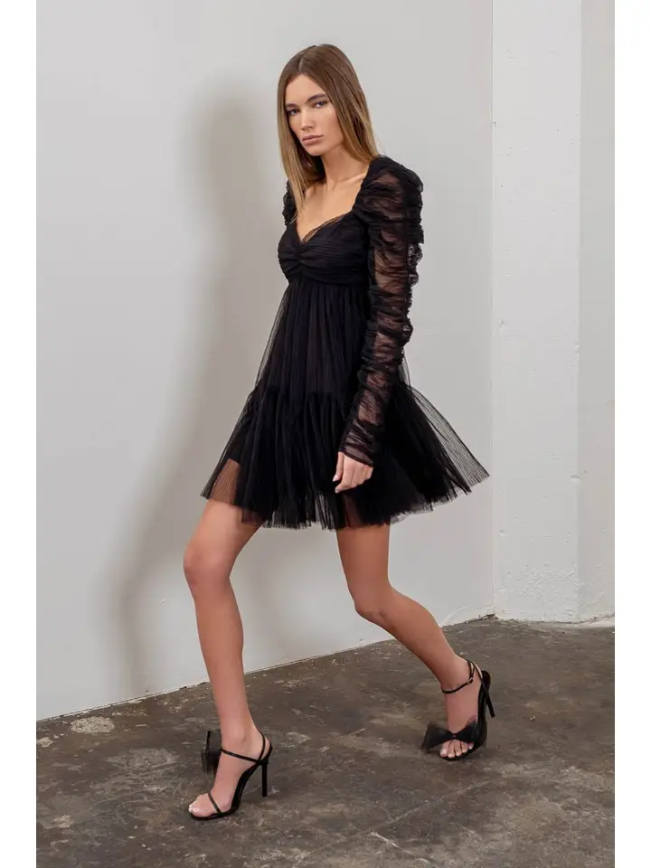 Raquel Ruched Mini Dress