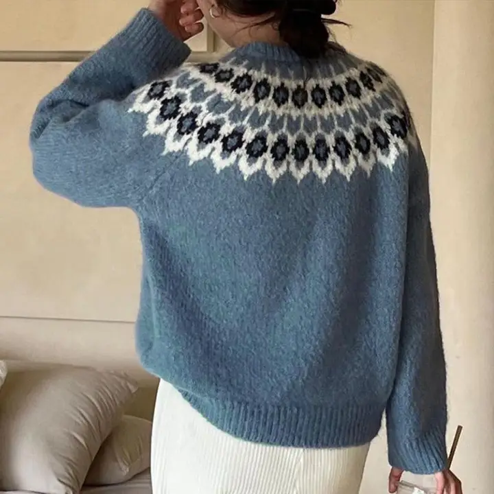 Ethnic Style Pullover Sweater