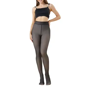 Winter Warm Fleece Tights Hosiery with Sculpting Butt