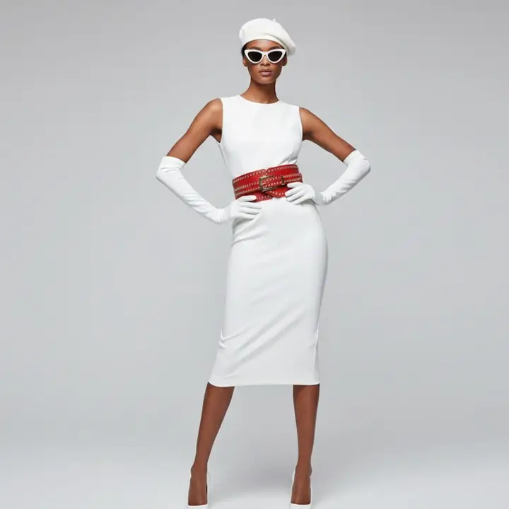 Queens Gold Stud Detail Belt