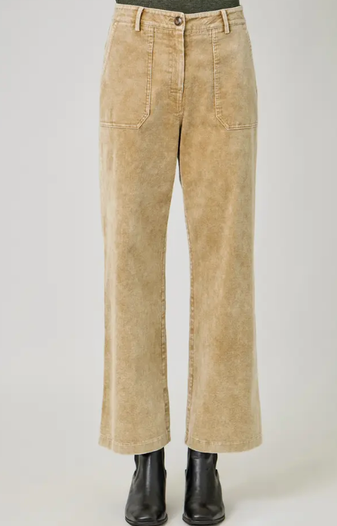 Holly Washed Corduroy Trouser ( 2 Colors-Black & Latte)