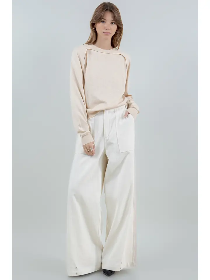 Double Layer Bolero Knitted Sweater