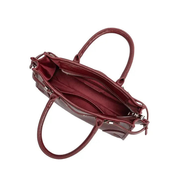 Rhonda Recycled Vegan Leather Handbag (available in burgundy & olive)
