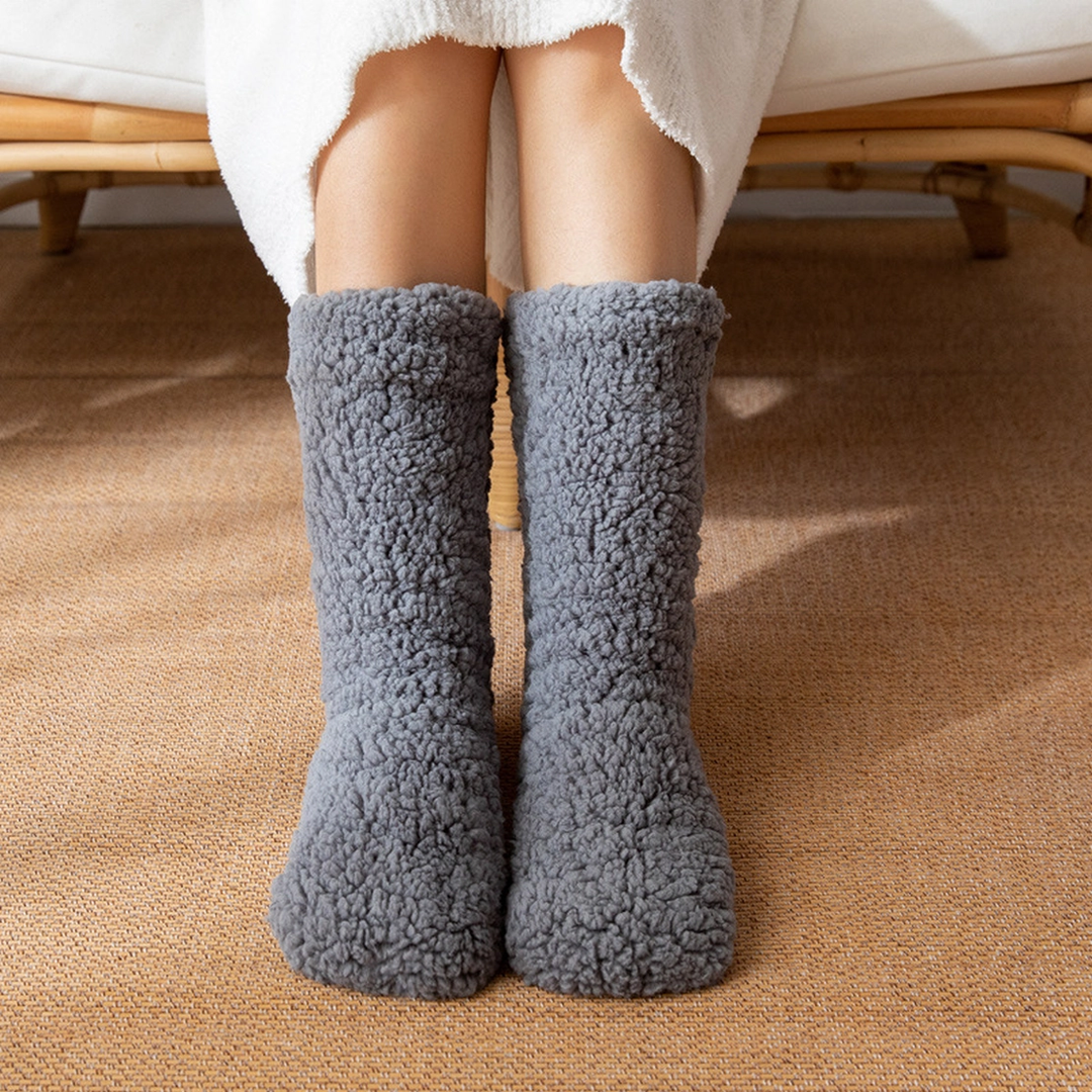 Winter Warm Plush Slipper Socks (Many colors!)