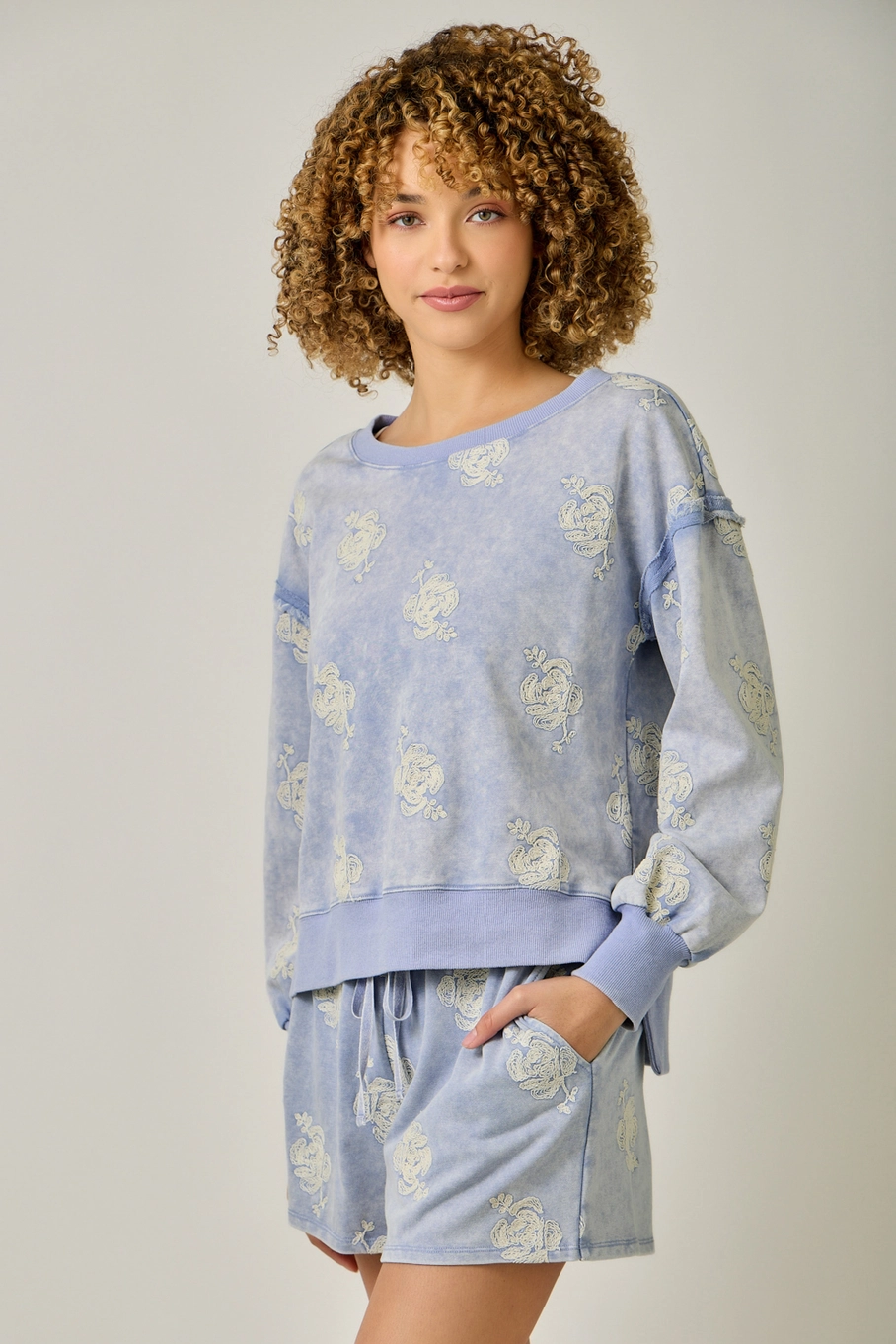 Essential Embroidered Sweatshirt(available in vintage charcoal only)