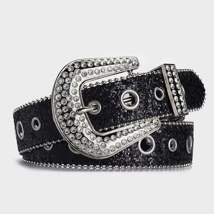 Rhinestone Sequin Hollow Belt