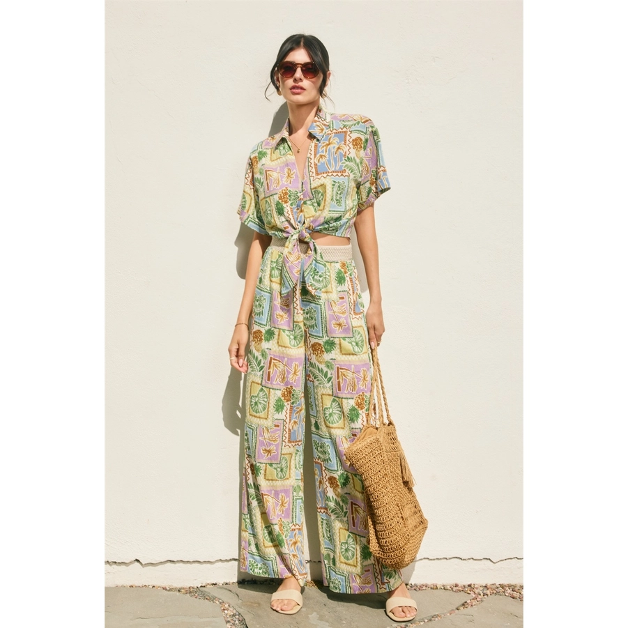 Offshore Wide Leg Woven Pants