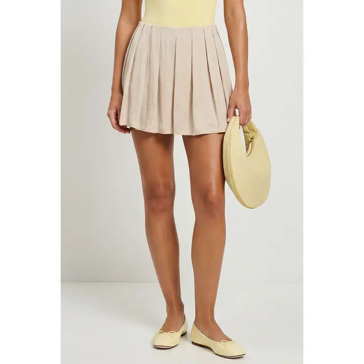 Flirty Front Pleat Skort