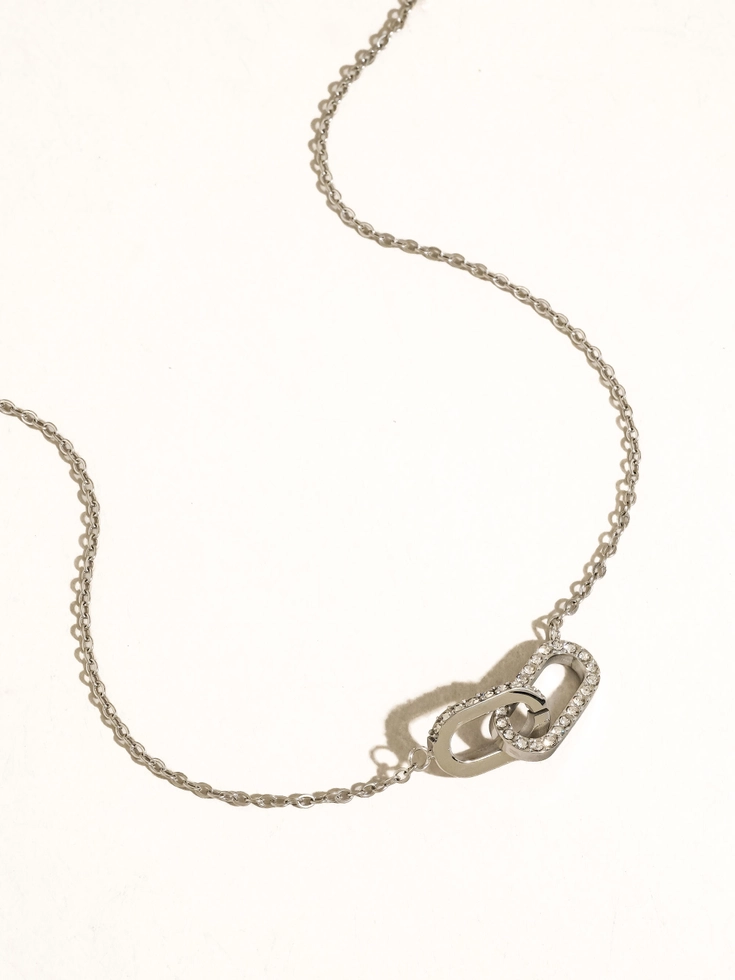 Priamo 18K Gold Plated Cz Chain Necklace
