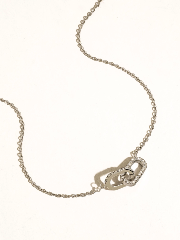 Priamo 18K Gold Plated Cz Chain Necklace