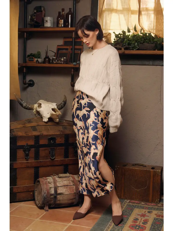 Riverbend Pull On Maxi Skirt