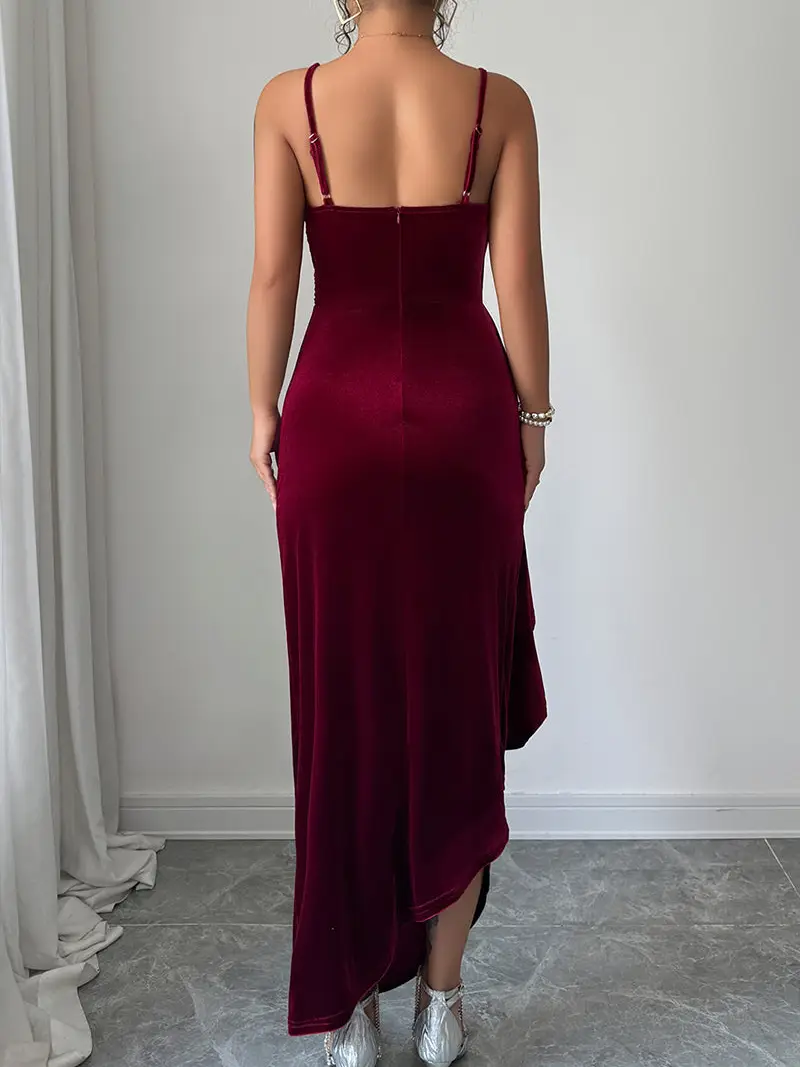 Elegant Wrap Evening Dress