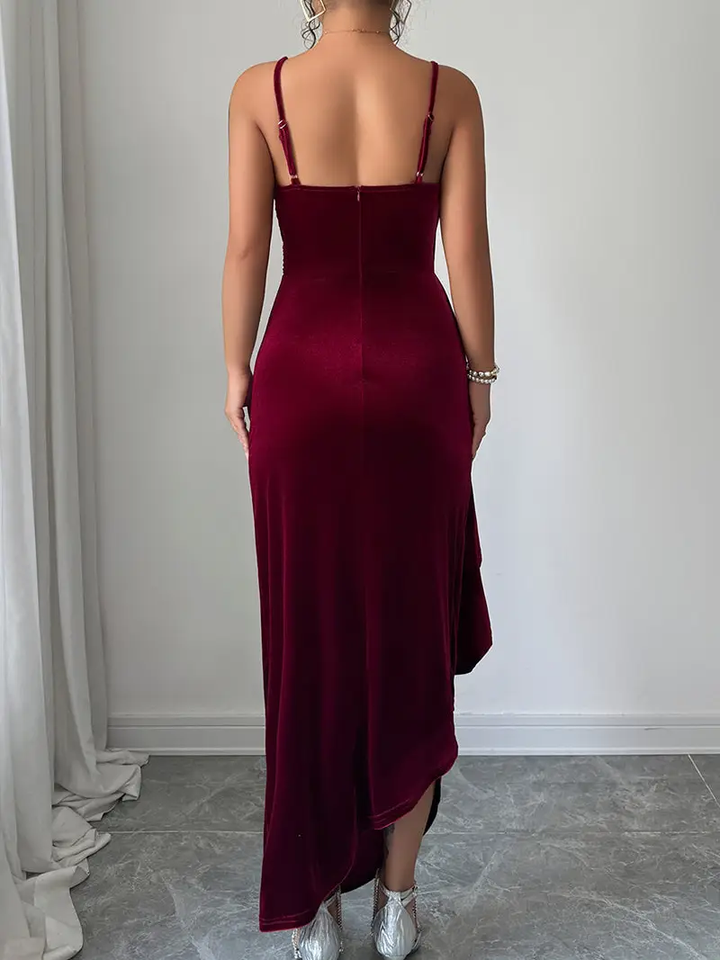 Elegant Wrap Evening Dress