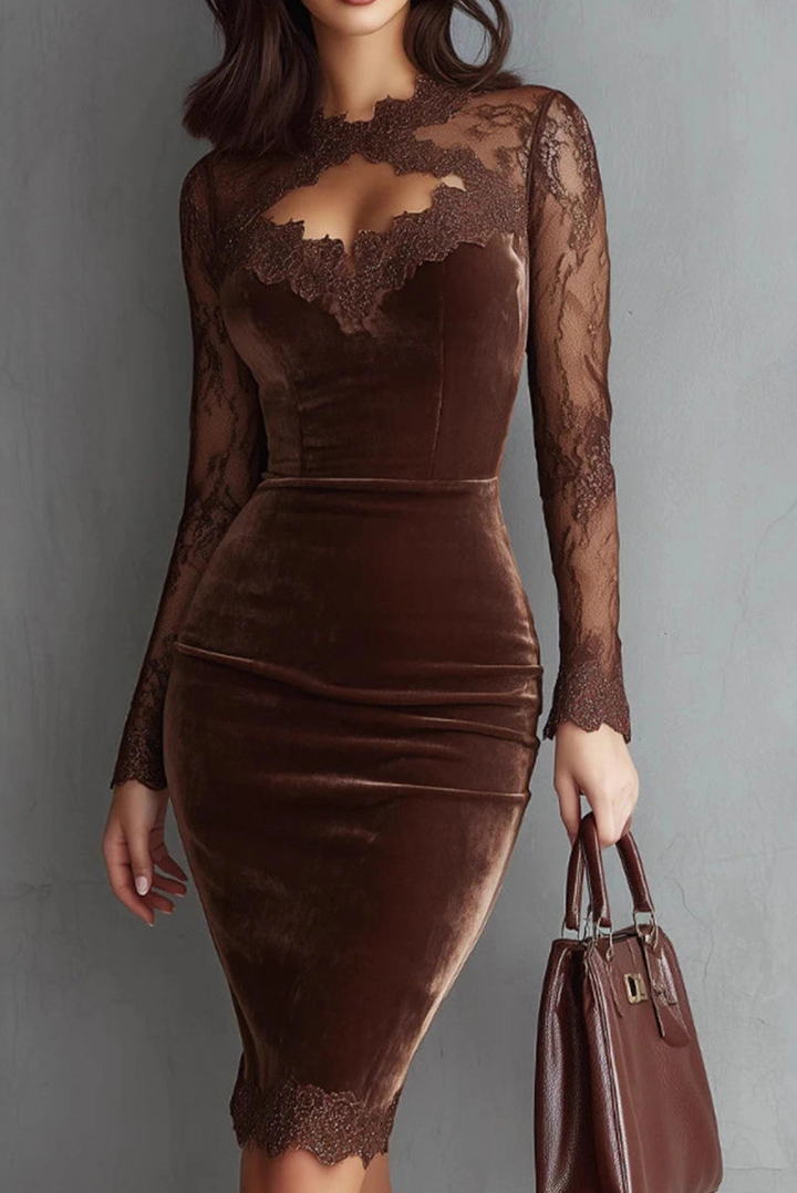 Lace Detail Bodycon Dress