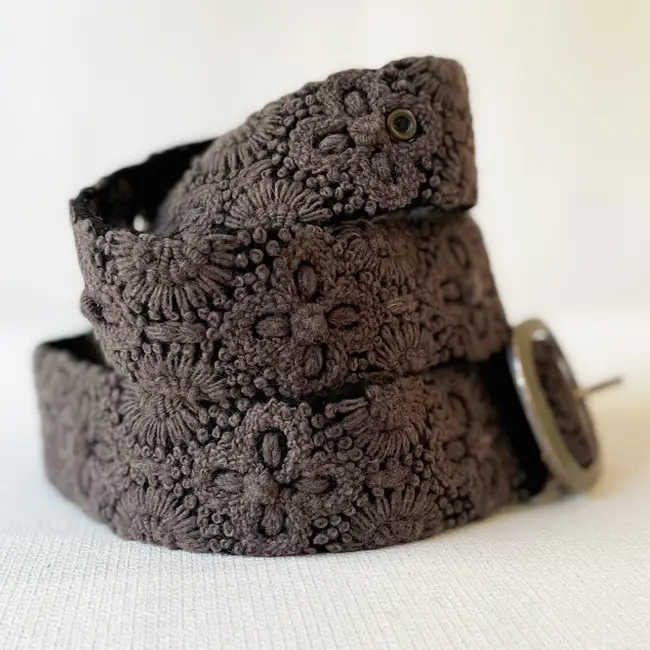 Embroidered Wool Belt ( Many styles & colors!)