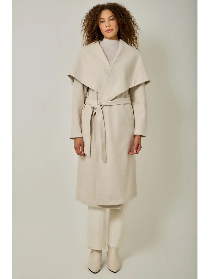 Shawl Collar Long Coat