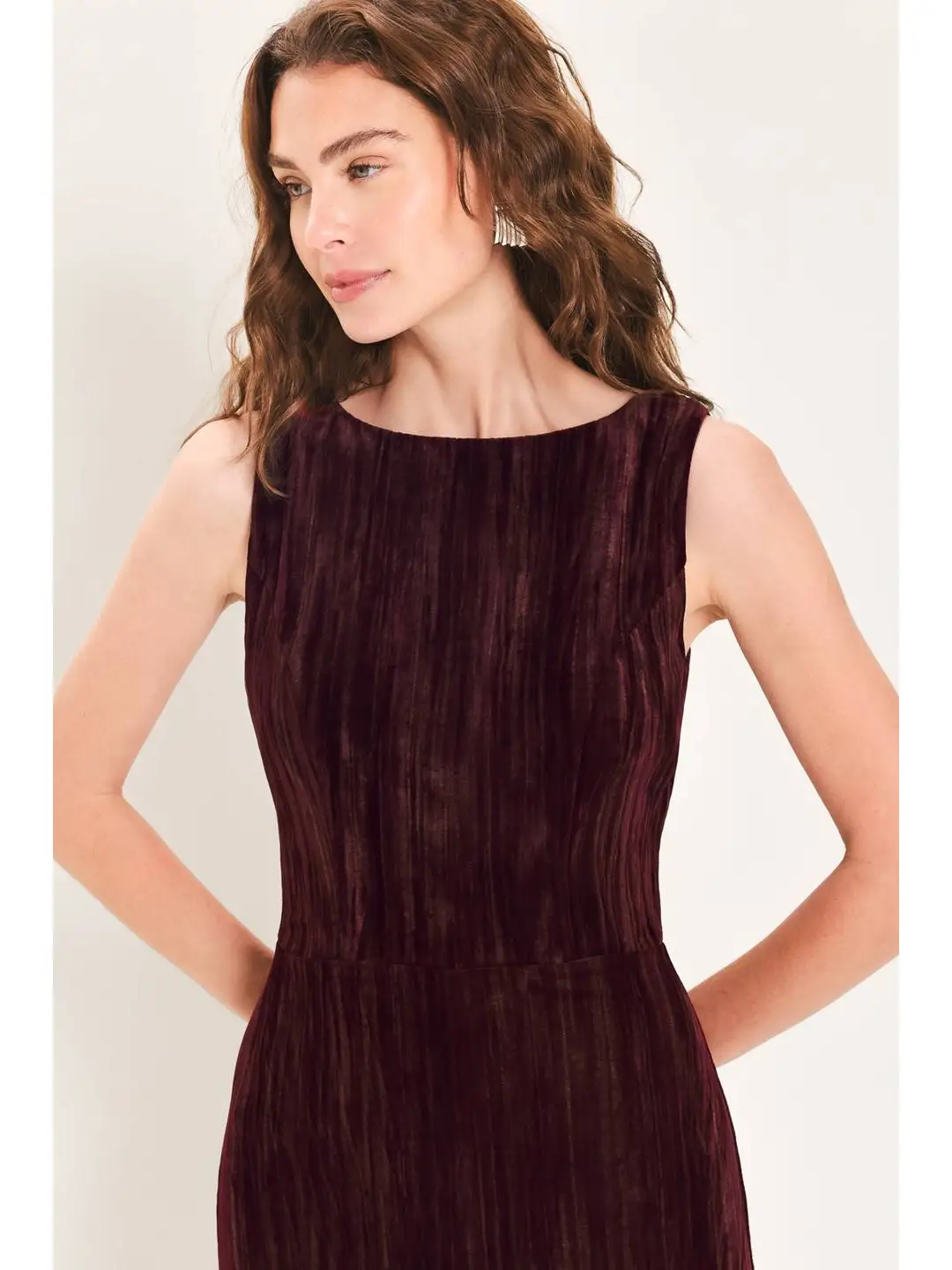 A Textured Velvet Jumpsuit