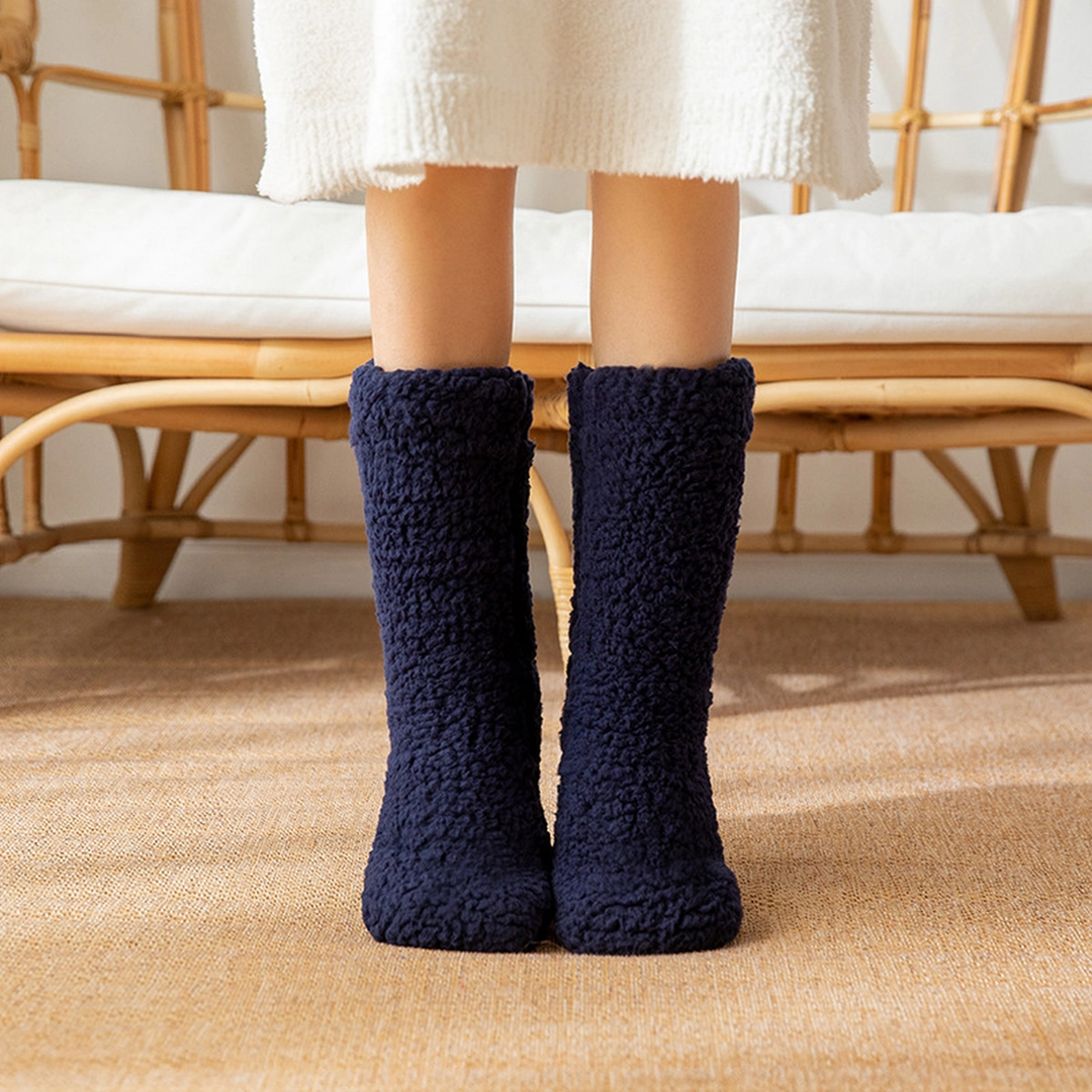 Winter Warm Plush Slipper Socks (Many colors!)