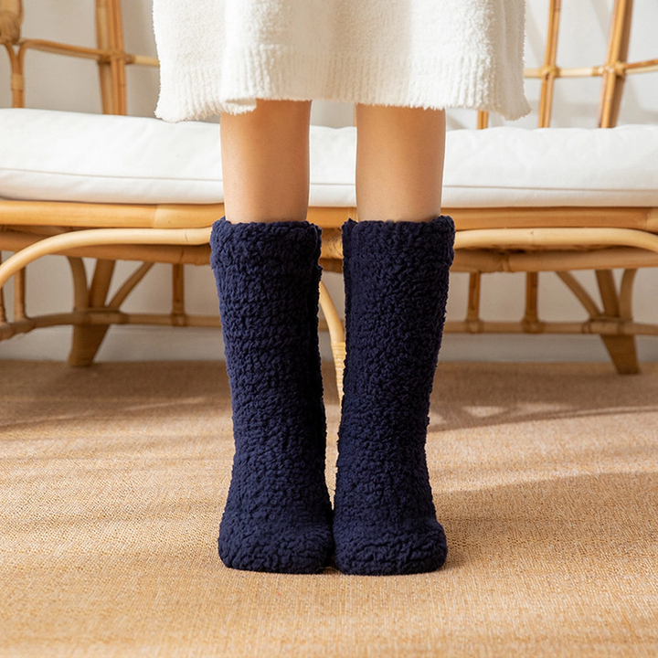 Winter Warm Plush Slipper Socks (Many colors!)