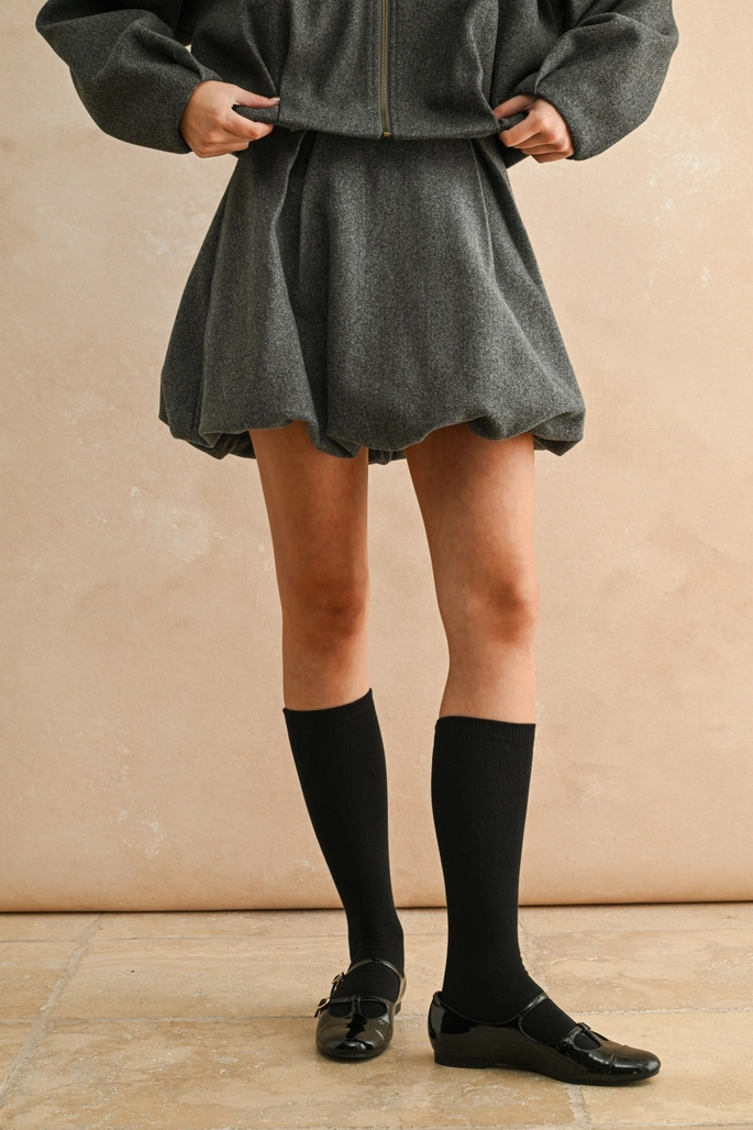 Nina Pleated Detail Balloon Skirt