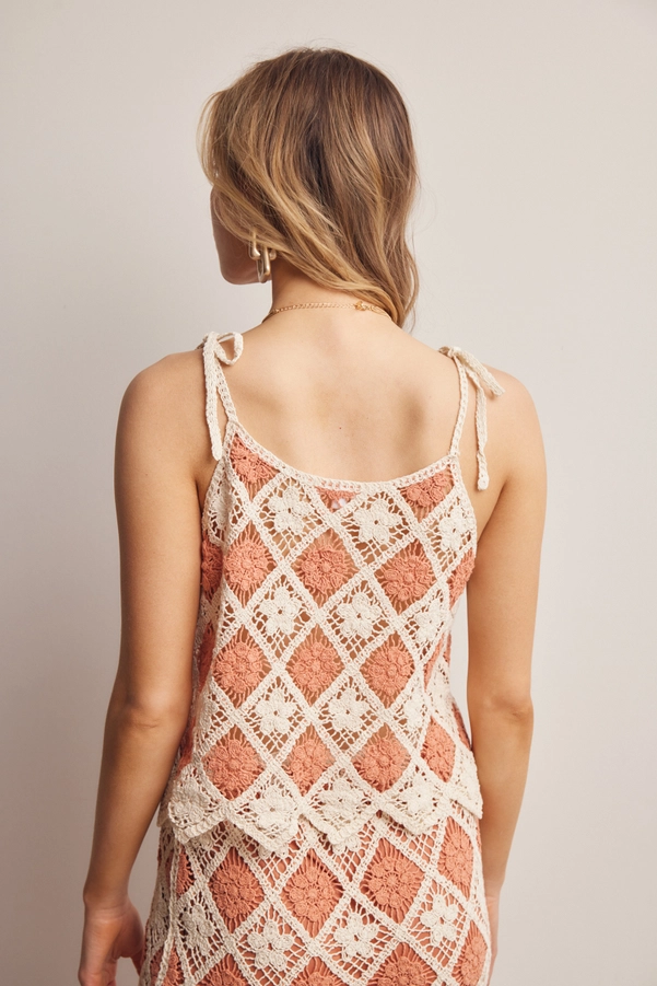 Crochet Diamond Tank Top