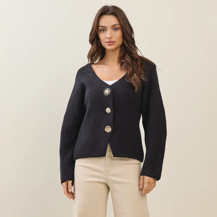 Jewel Botton Cardigan